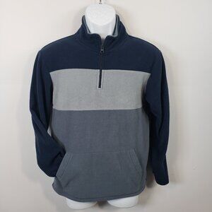 Children Place Boy's Quarter Zip Fleece Pullover Youth X-large 14 Pocket /A259